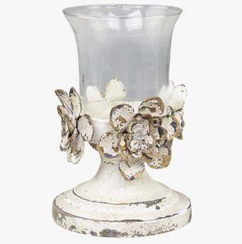 Bild av ljushållare med rustik och vintage design