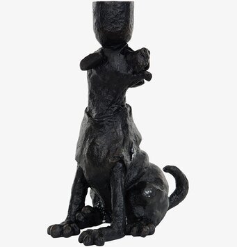 Bild av unik ljusstake formad som en sittande hund