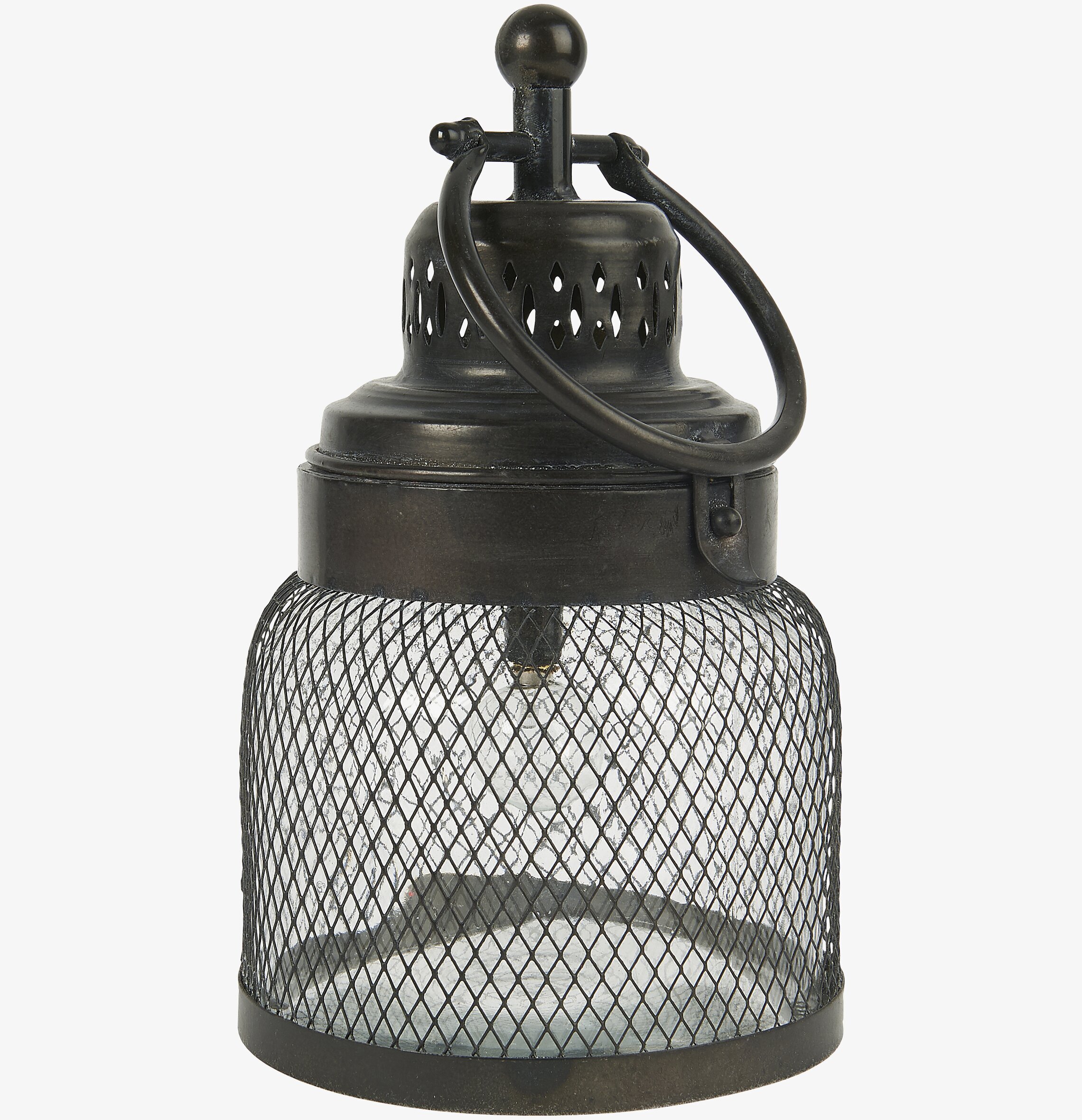 Lanterna LED Metall Nät från IB Laursen i metall och glas