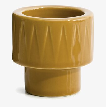 Bild av stilfull ljuskopp med geometriska mönster