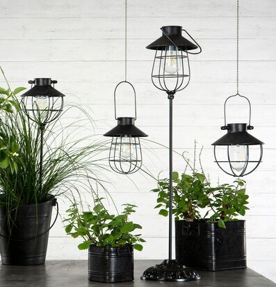 Bild av stilrena solcellsdrivna LED-ljuslyktor