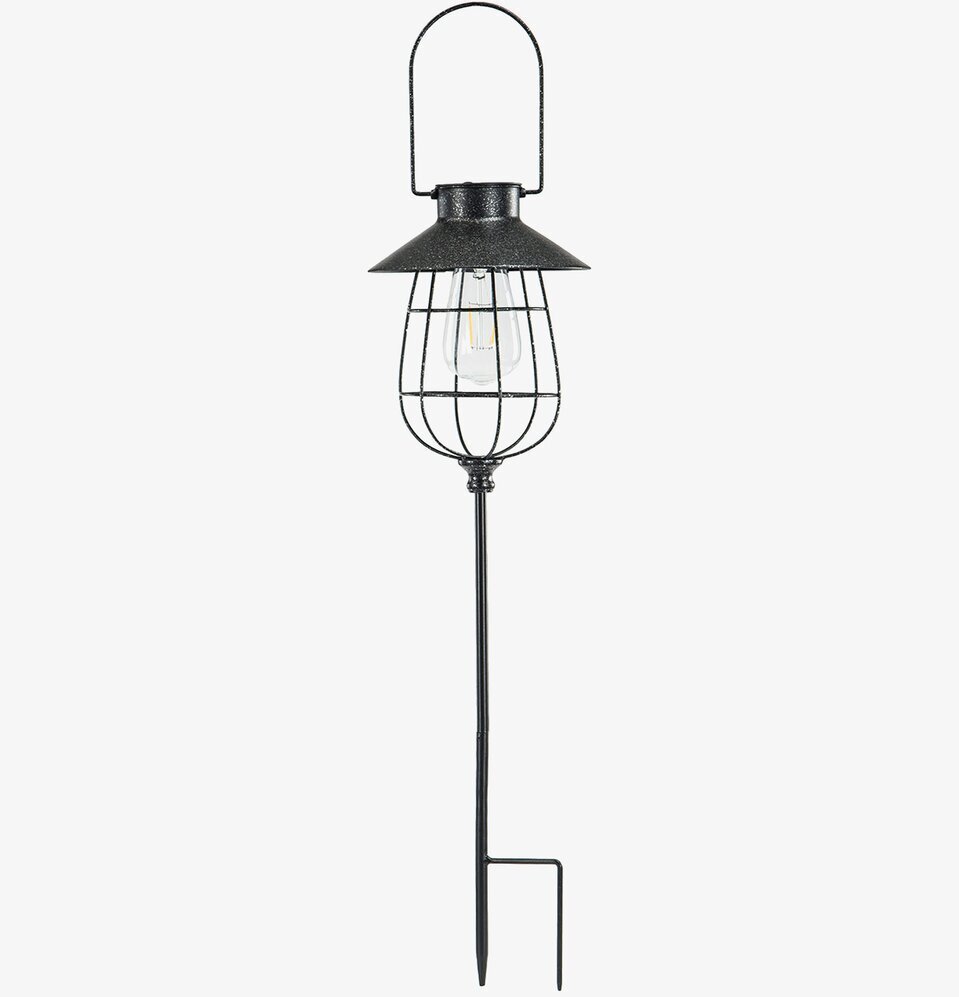 Lampa Solcell LED Pinne Svart från A Lot Decoration utomhus