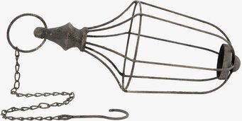 Foto av industriell ljushållare med kedja 13x30 cm