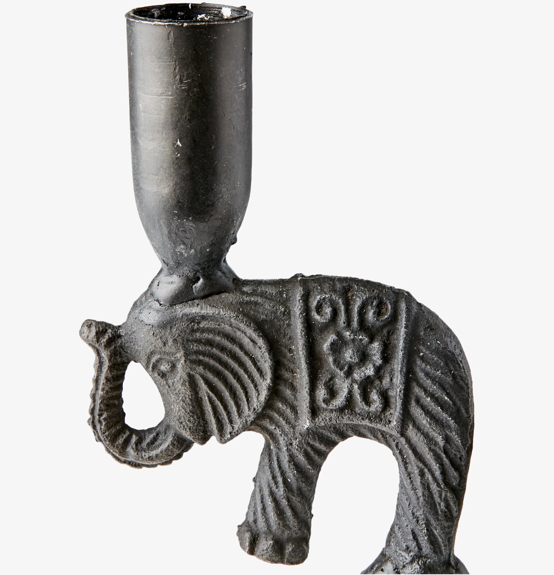 Thor Ljusstake L från Affari, elefantformad metall ljusstake