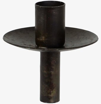 Foto av unik ljushållare med antik brun finish