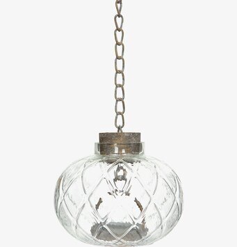 Glaslykta Luna Kedja från A Lot Decoration på vit bakgrund