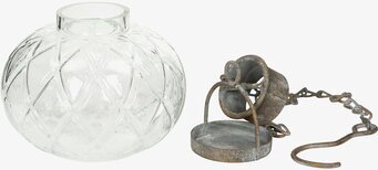 Glaslykta Luna Kedja från A Lot Decoration med järnkedja