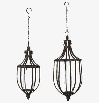 Torun Hänglykta Svart Set/2 från Wikholm Form, två lyktor