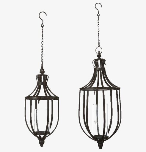 Torun Hänglykta Svart Set/2 från Wikholm Form, två lyktor