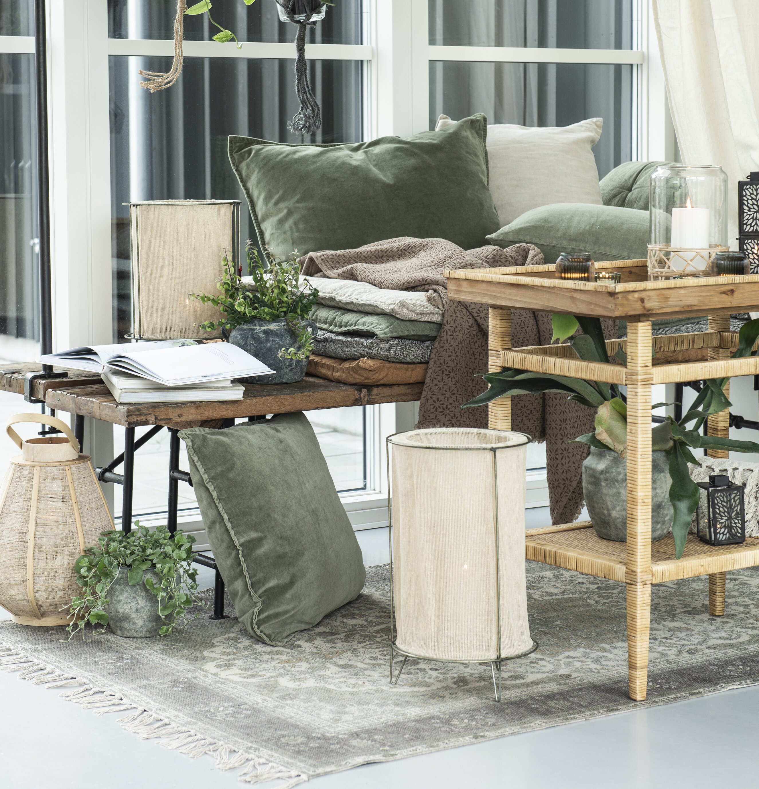 Ljuslykta Beige Large från IB Laursen i hemtrevlig miljö