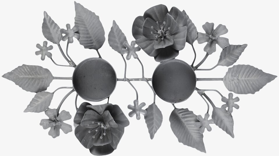 Bild av detaljerad ljusstake med antik zinkfinish