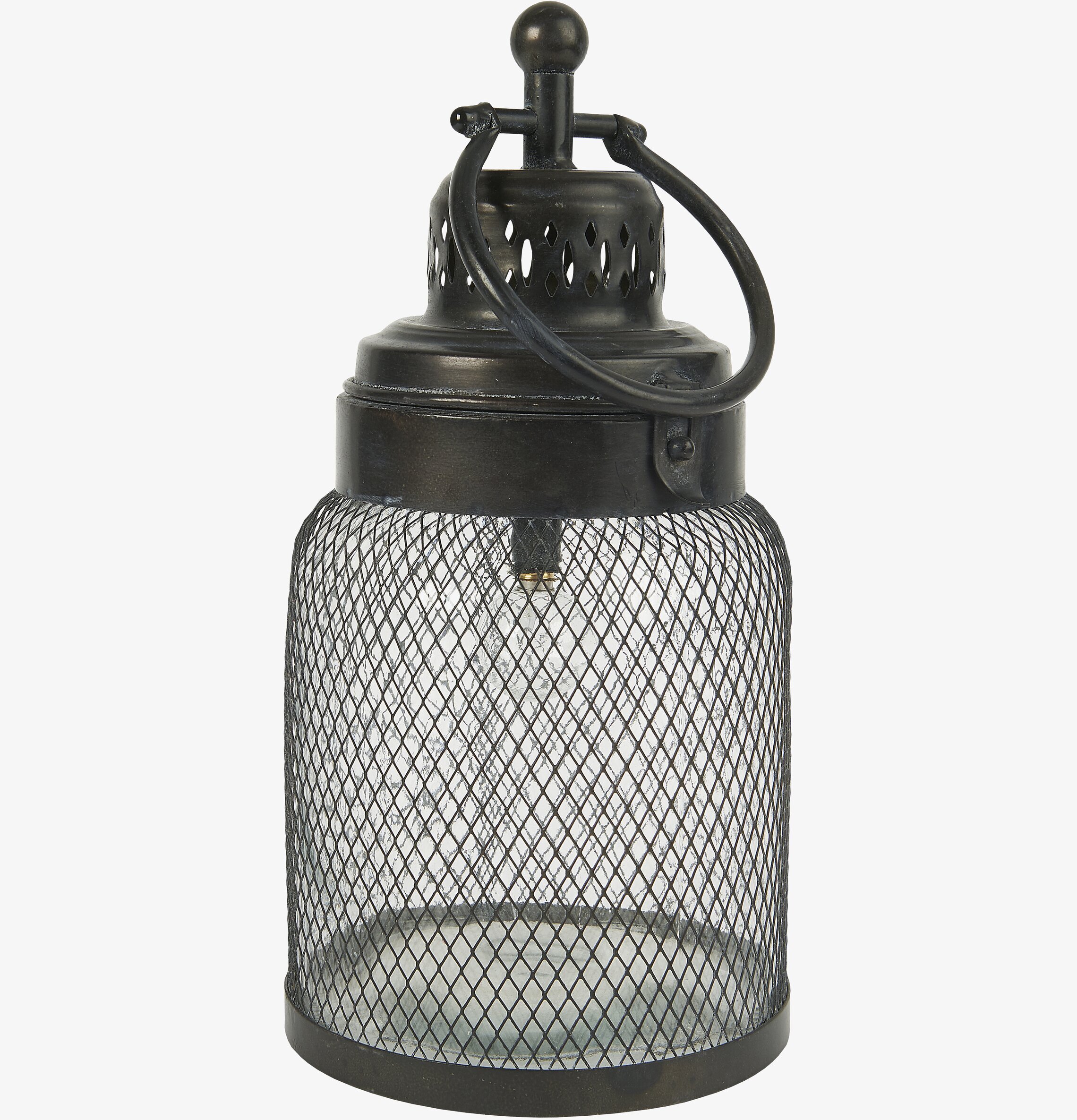 Lanterna LED Metall Nät från IB Laursen med metallnät