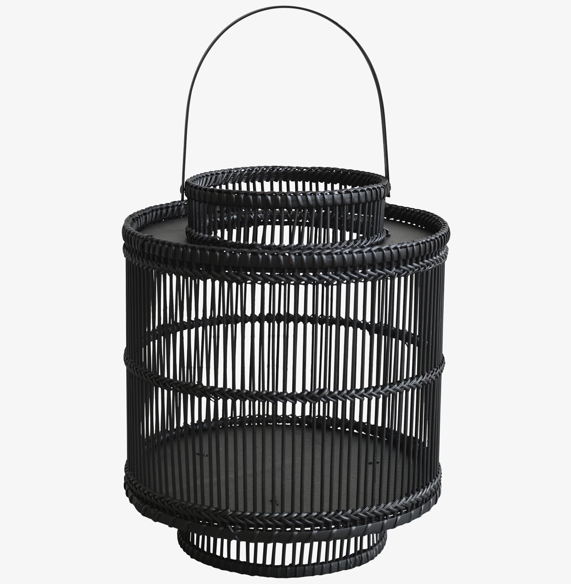 Lanterna Bambu Antique Black från Chic Antique med handtag