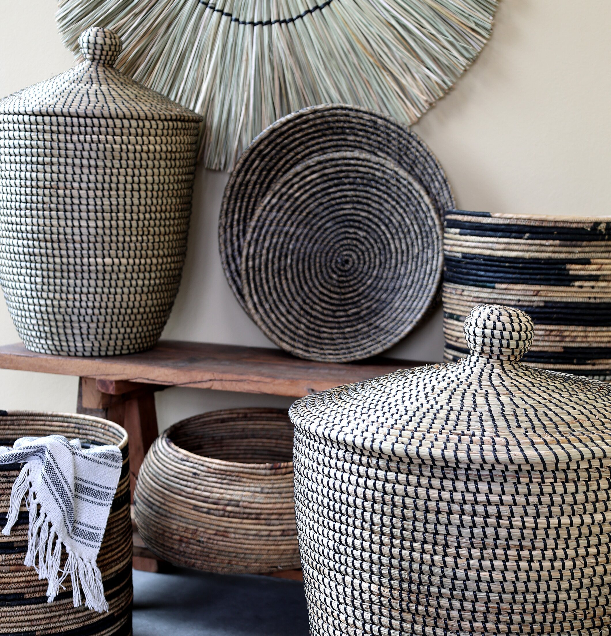 Fat Sjögräs Set/2 från Chic Antique i en rustik miljö