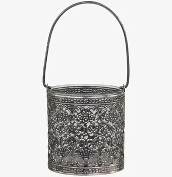 Lanterna Med Handtag Antik silver från Chic Antique