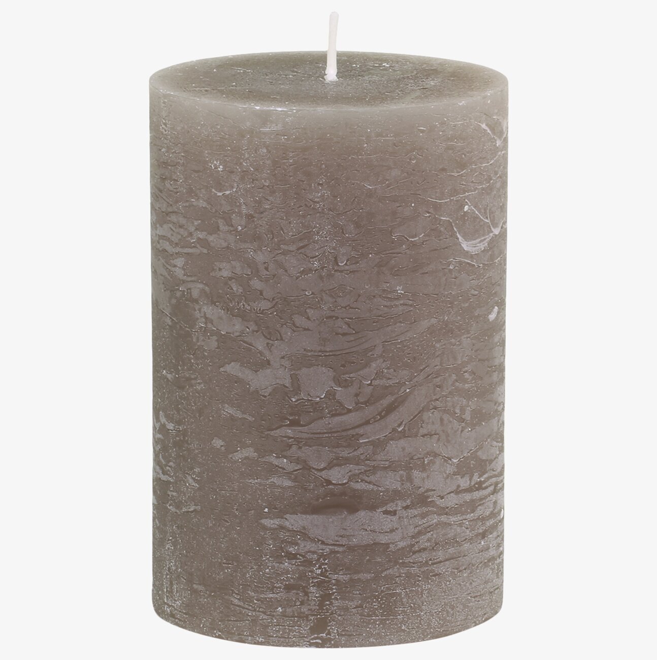 Bild av rustikt blockljus med linnefärgad nyans