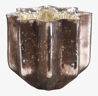 Ljuslykta Antique Mocca från Chic Antique med stjärndesign