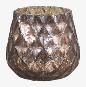 Ljuslykta Antique Mocca från Chic Antique i metallisk färg