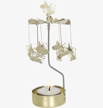 Bild av elegant ljuslykta med roterande figurer