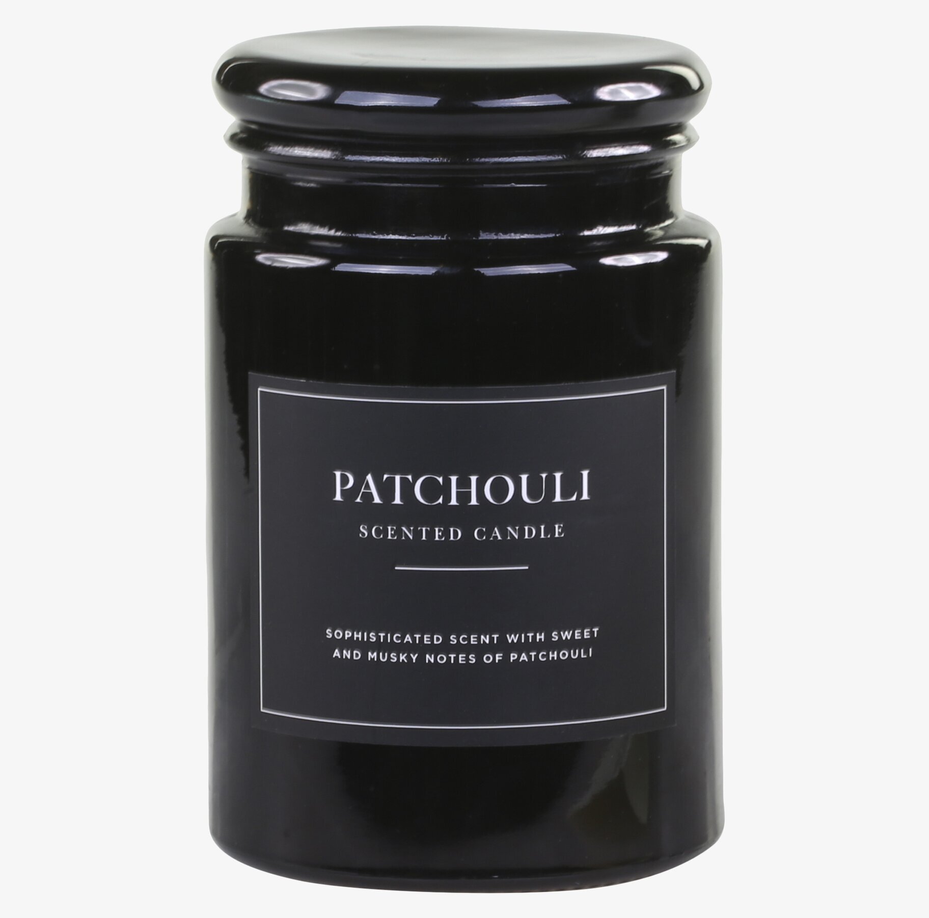 Doftljus Patchouli från Chic Antique i elegant glasburk