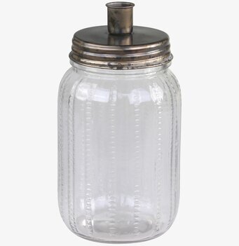 Bild av antik ljusstake med mässingsdetaljer