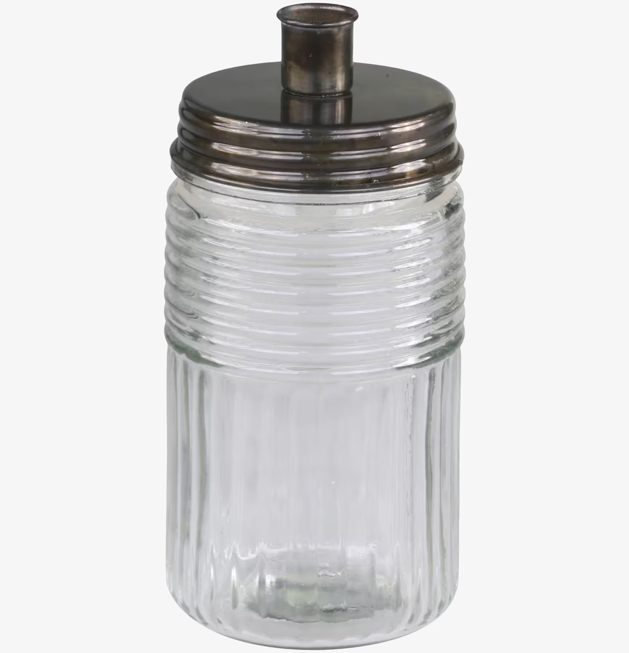 Ljusstake Glaskruka Antik Mässing från Chic Antique