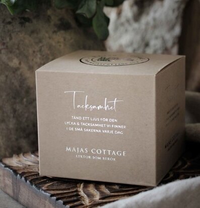 Ljuslykta Tacksamhet Smoke från Majas Cottage i förpackning