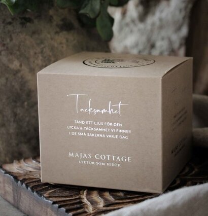 Ljuslykta Tacksamhet Smoke från Majas Cottage i förpackning