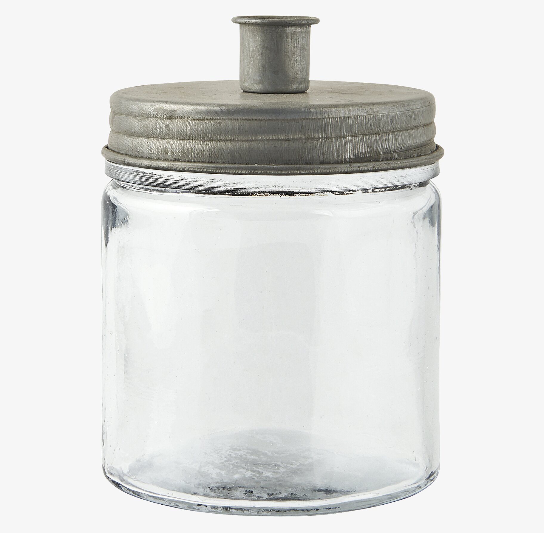 Ljusstake Glaskruka Zink från IB Laursen i klart glas