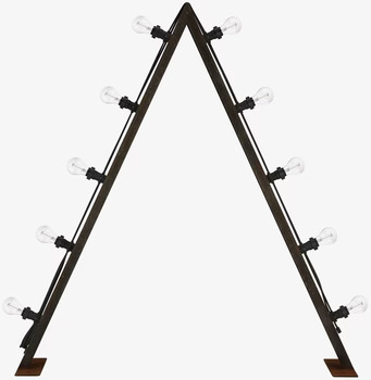 Bild av stilren ljusstake i triangulärt arrangemang