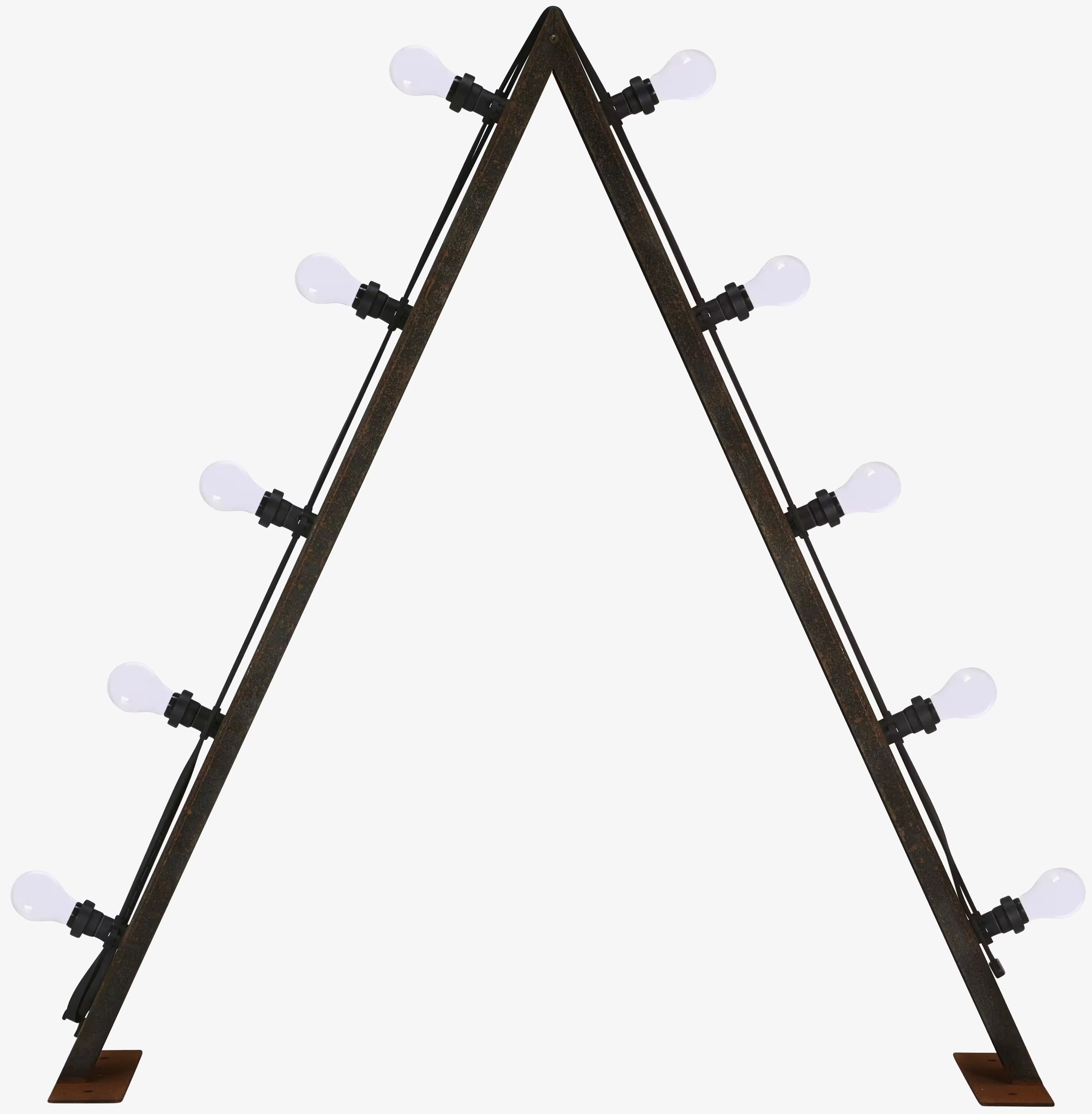 Bild av stilfull triangelformad ljusstake i metall