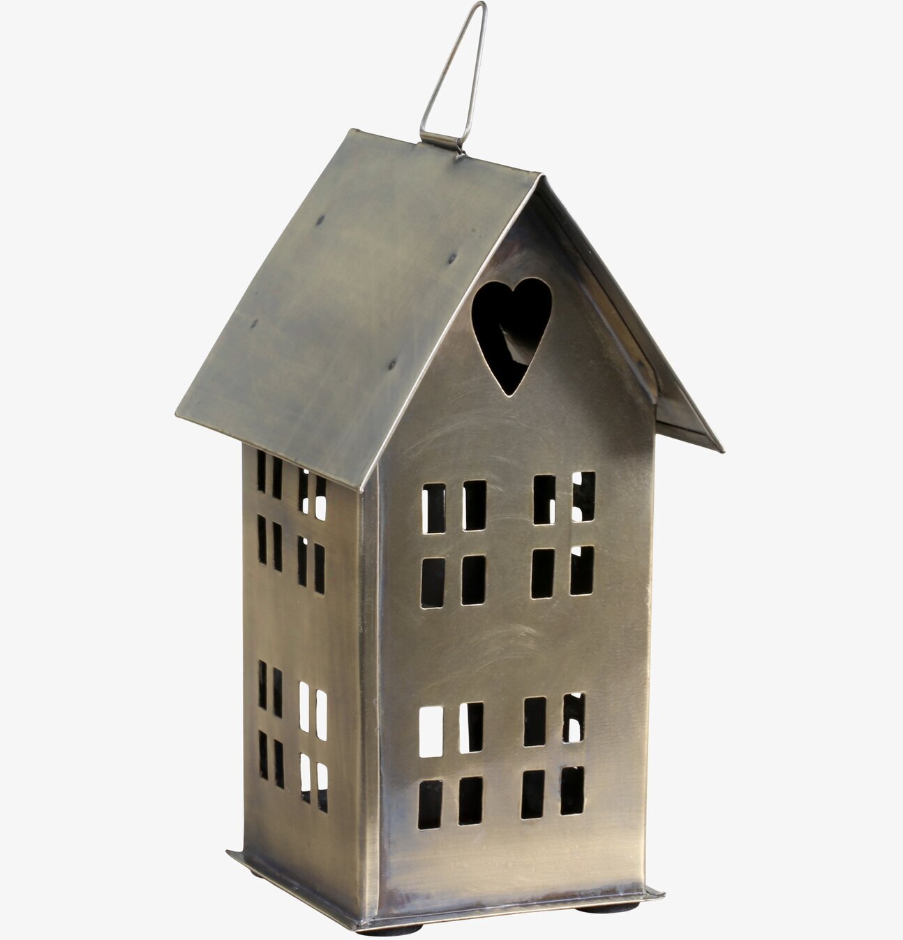 Ljuslykta Hus #1 Antik Mässing från Chic Antique