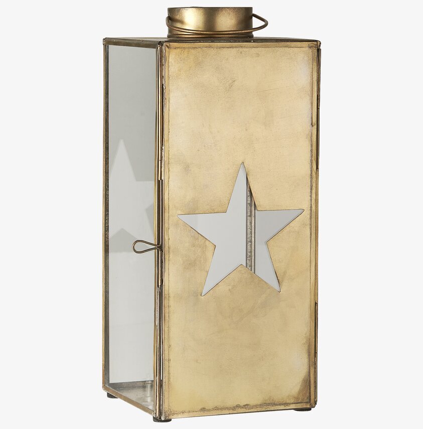 Lanterna Stjärna Guld Stor från IB Laursen med stjärnmotiv