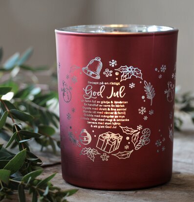 Ljuslykta God Jul Recept från Majas Cottage på träyta