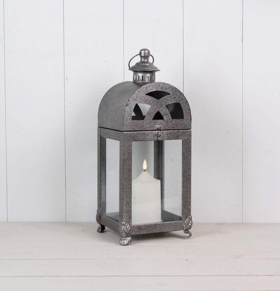 Lykta Metall Grå från Multi Agentur med rustik finish