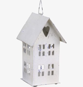 Ljuslykta Hus #1 Antique Creme från Chic Antique i metall