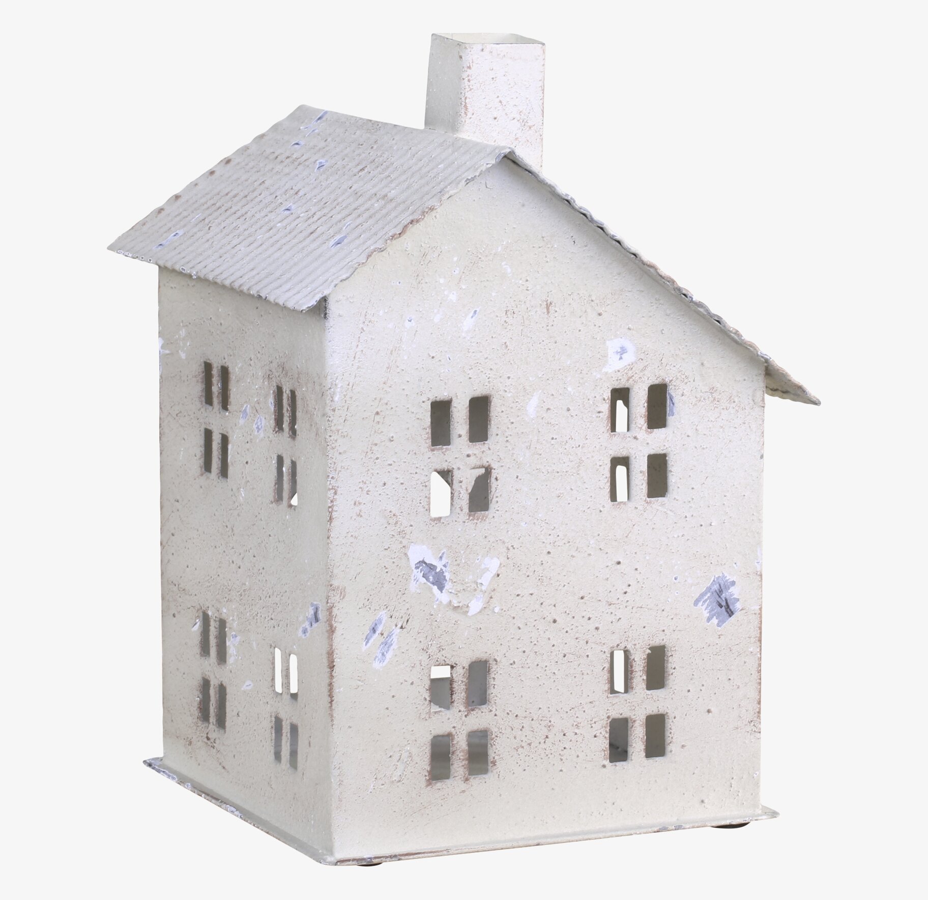 Ljuslykta Hus #4 Antique Creme från Chic Antique