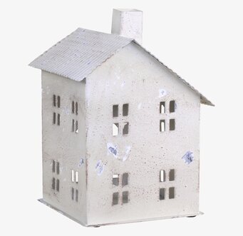 Ljuslykta Hus #4 Antique Creme Chic Lyktor Endless Light Ljuslyktor