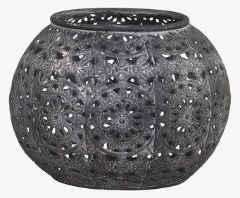 Ljuslykta Antique Zink Stor från Chic Antique med mönster