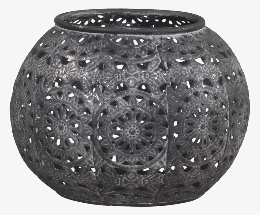 Ljuslykta Antique Zink Stor från Chic Antique med mönster