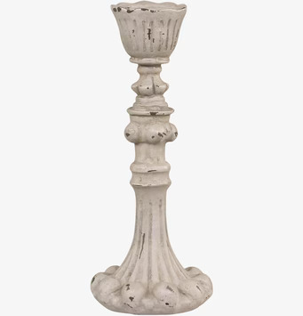 Foto av rustik ljusstake med antikgrå finish