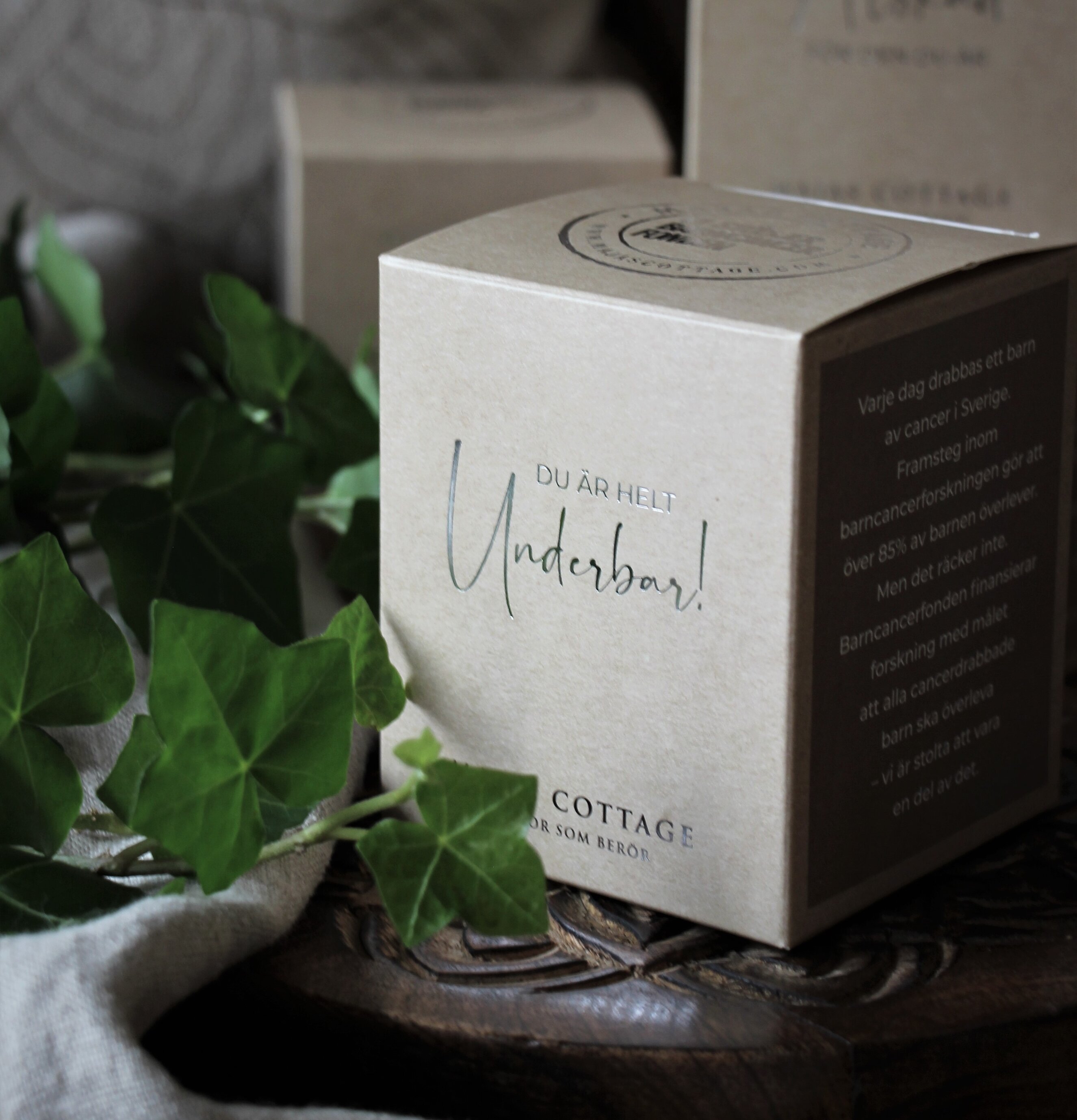 Ljuslykta - Du Är Helt Underbar från Majas Cottage i förpackning