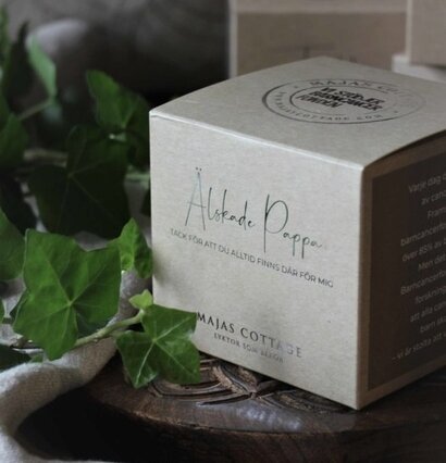 Ljuslykta - Älskade Pappa från Majas Cottage på träbord