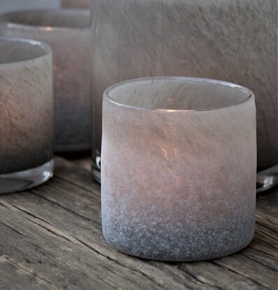 Ljuslykta Lumiere Sage Frost Liten från Majas Cottage