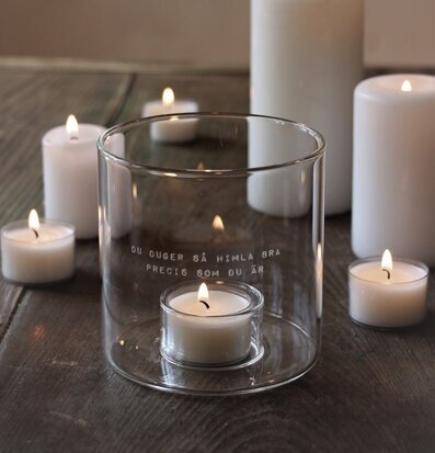 Ljuslykta - Du Duger Så Himla Bra från Majas Cottage