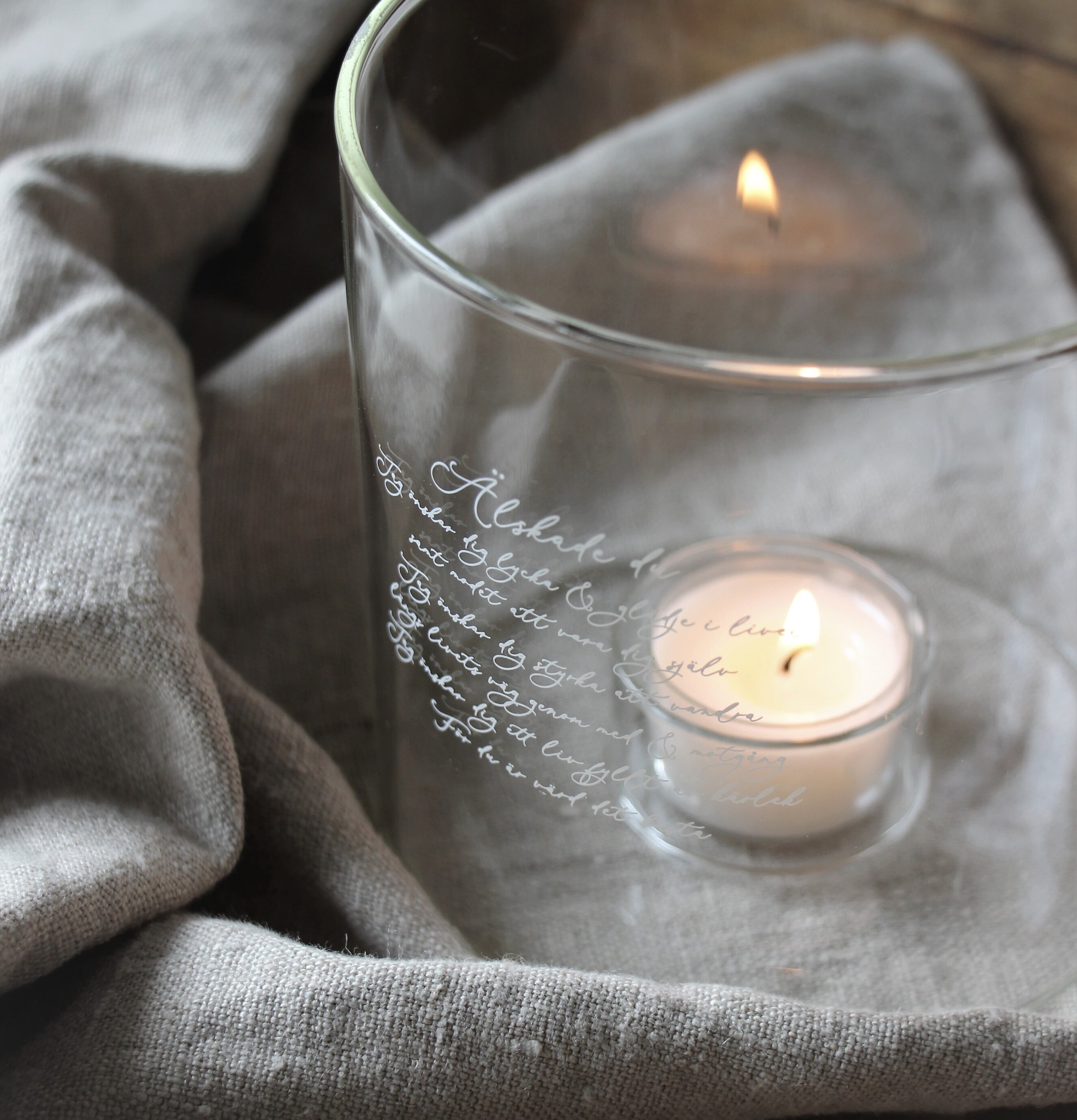 Ljuslykta - Älskade Du från Majas Cottage på träyta