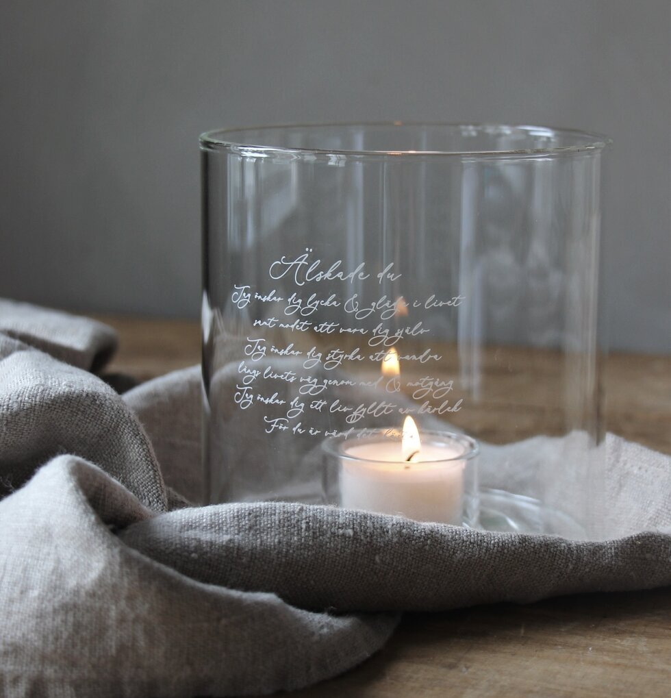 Ljuslykta - Älskade Du från Majas Cottage på träyta