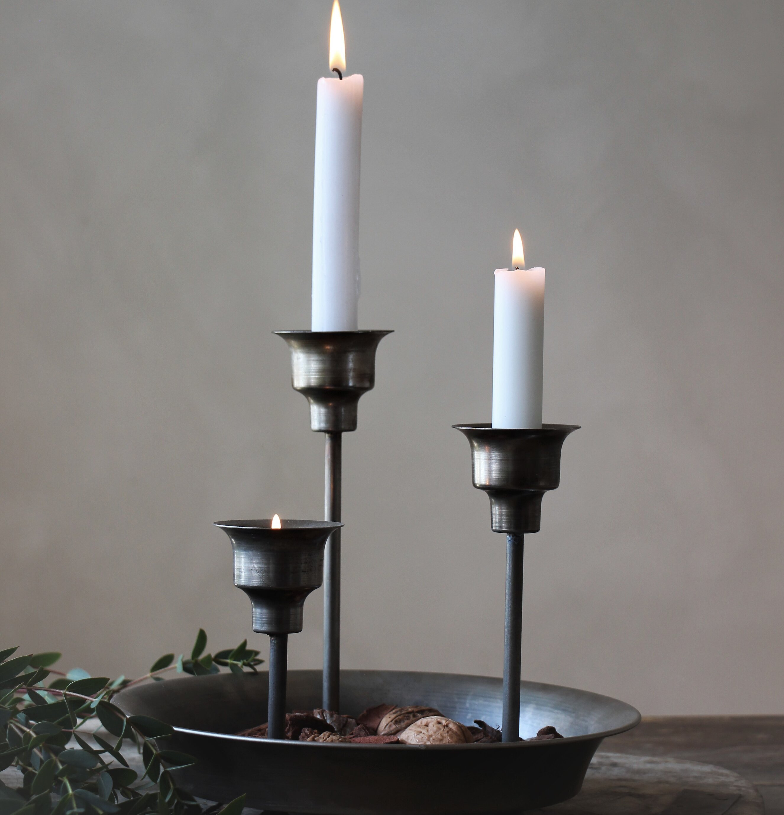 Cozy Ljushållare 3 Ljus från Majas Cottage på träyta