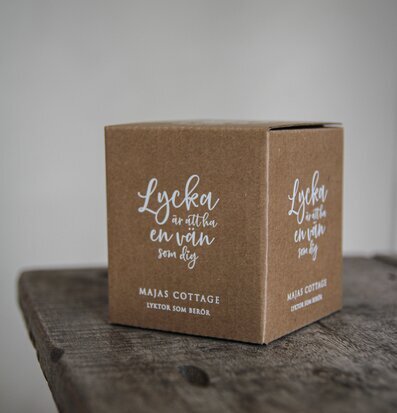 Ljuslykta - Lycka Är Att Ha En Vän Som Dig från Majas Cottage