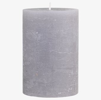 Bild av robust blockljus med rustik grå finish